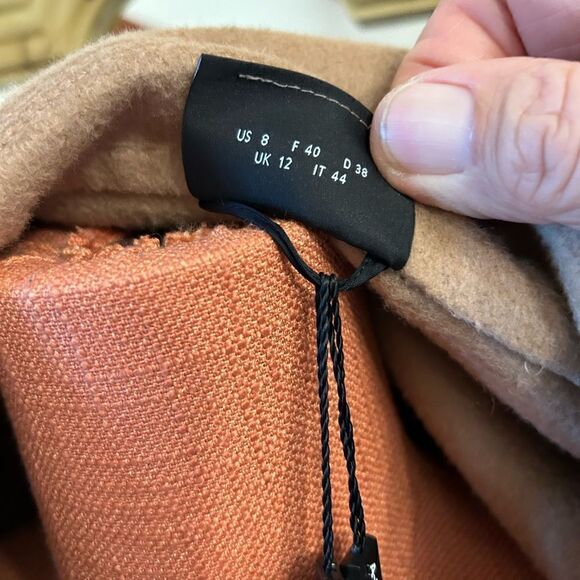 Women’s Akris 100% camel hair double face coat size 8 made in Italy - Picture 7 of 10